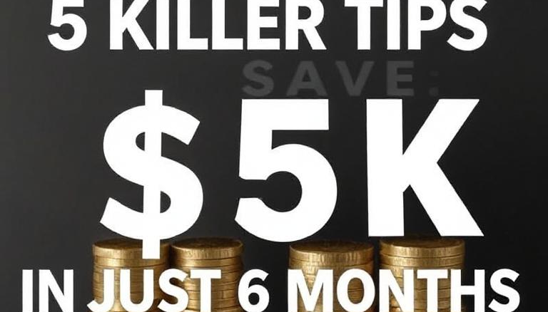 5 Killer Tips to Save $5K in Just 6 Months
